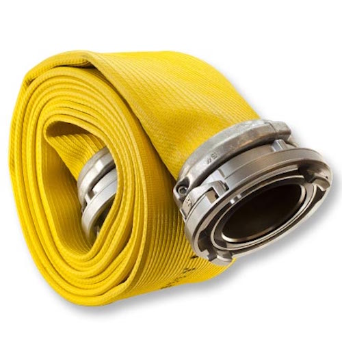 Fire Hose by SchraiberPump 3 inch by 100 Ft Heavy Duty Fire Hose- 30 Bar//435 psi Bursting Pressure 10 Bar Fire Hose 145 PSI