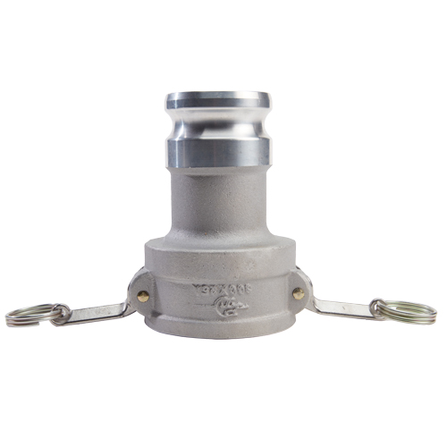 Aluminum 3" Female Camlock Fitting x 2 1/2" Male Camlock Fitting (USA)