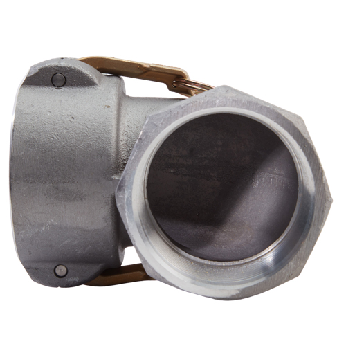 90 Degree Elbow Aluminum 3" Female Camlock Fitting x 3" Female Pipe