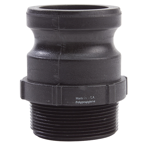 Polypropylene 2" Male Camlock Fitting x 2" Male Plastic Pipe Thread (USA)