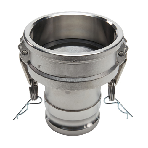 Stainless Steel 6" Female Camlock Fitting x 4" Male Camlock Fitting (USA)