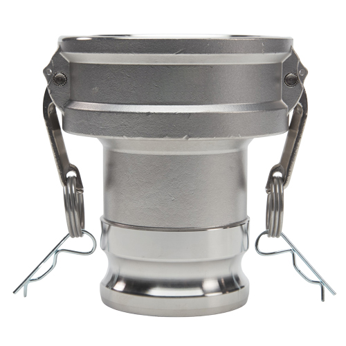 Stainless Steel 6" Female Camlock Fitting x 4" Male Camlock Fitting (USA)